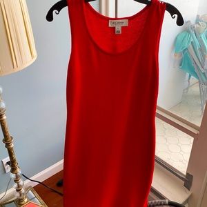 NWOT St. John tank dress.  Bright red.  Size 4.